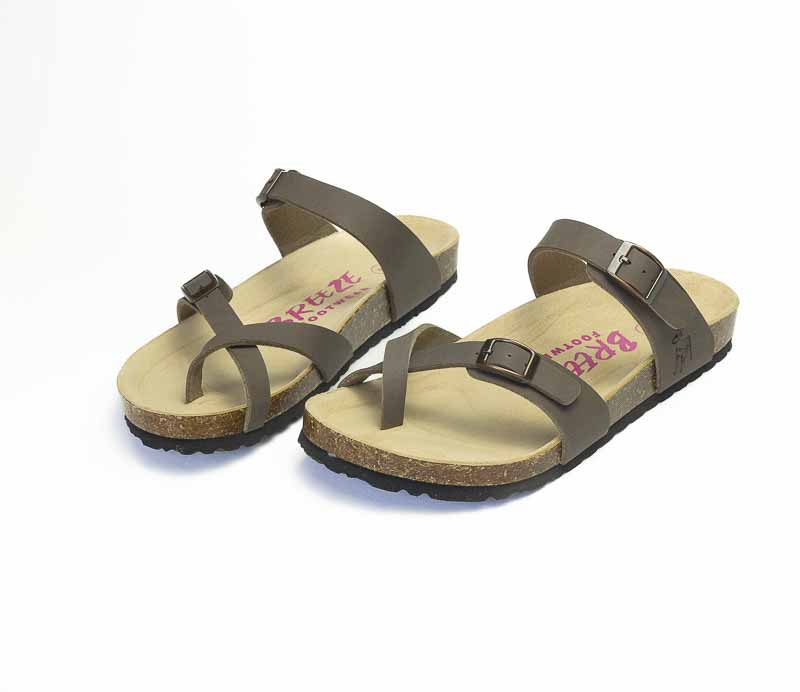 Breeze Ladies Cross Over Sandal Tan