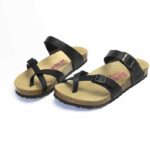 Breeze Ladies Cross Over Sandal Black