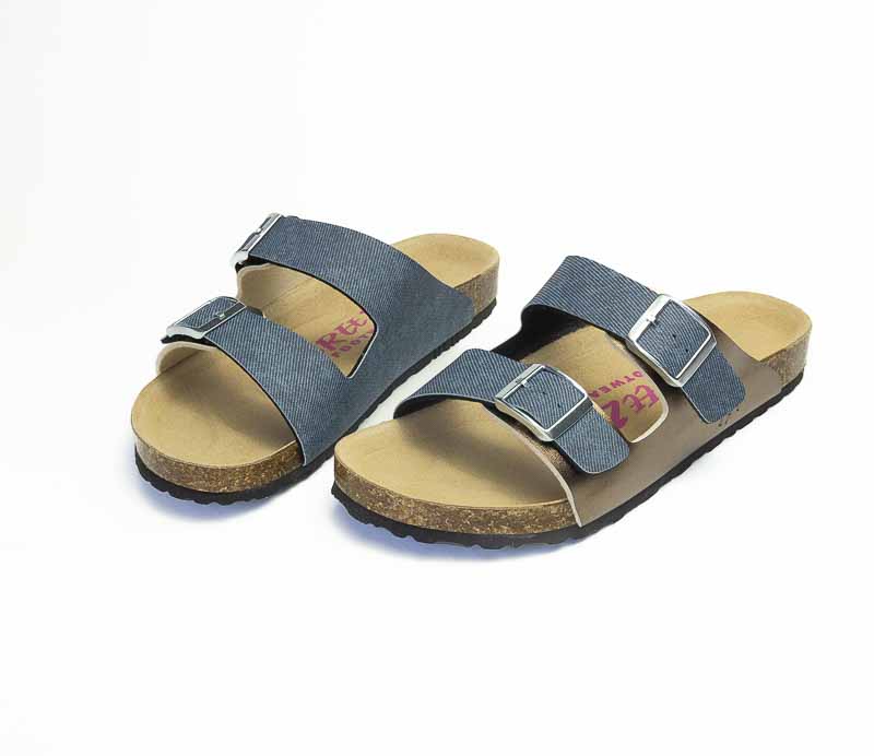 Breeze Ladies Slide Denim comfort sandal Australian Made.