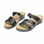 Ladies Classic Wedge Sandal - Black