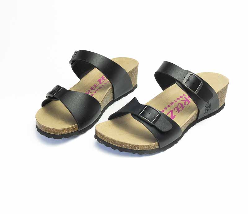 Breeze Ladies New Wedge Sandal Black